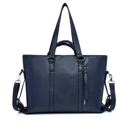 Large Capacity Retro Tote Women PU Leather Bag