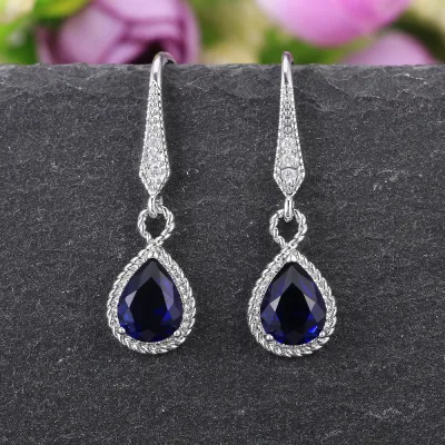 Fashion Elegant Rhinestone Earrings for Women Copper