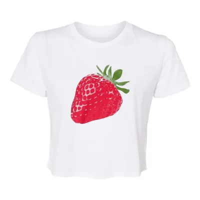 Y2K Women Fashion Printed Short-Sleeved Cropped T-Shirt