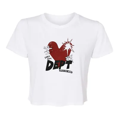 Y2K Women Fashion Printed Short-Sleeved Cropped T-Shirt