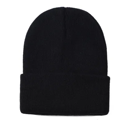 Children's Fashion Casual Solid Color Knitted Cap Dome Style