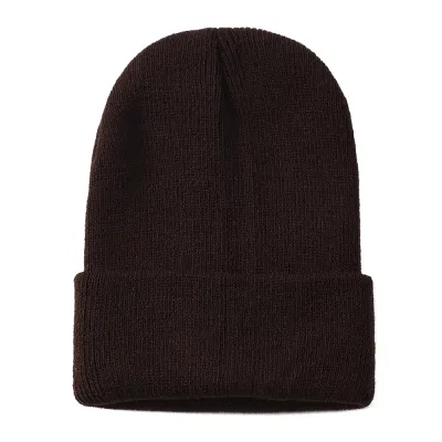 Children's Fashion Casual Solid Color Knitted Cap Dome Style