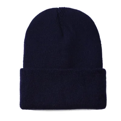 Children's Fashion Casual Solid Color Knitted Cap Dome Style