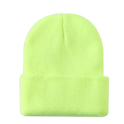Children's Fashion Casual Solid Color Knitted Cap Dome Style