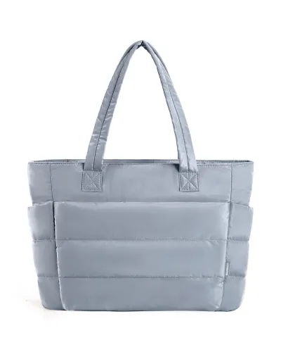 Women's Fashion Casual Solid Color Large Capacity Polyester Tote Bag