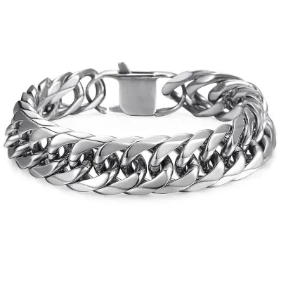 Men's Fashion Simple Stainless Steel Twists Bracelet