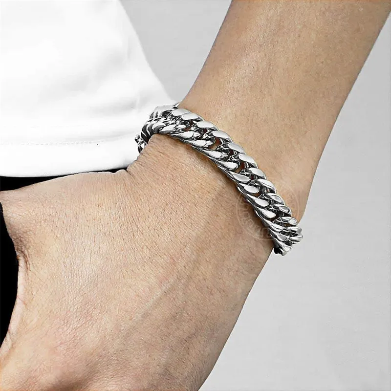 Men's Fashion Simple Stainless Steel Twists Bracelet