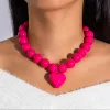 27466-Rose Red(1.8Cm Beads Not Knotted)