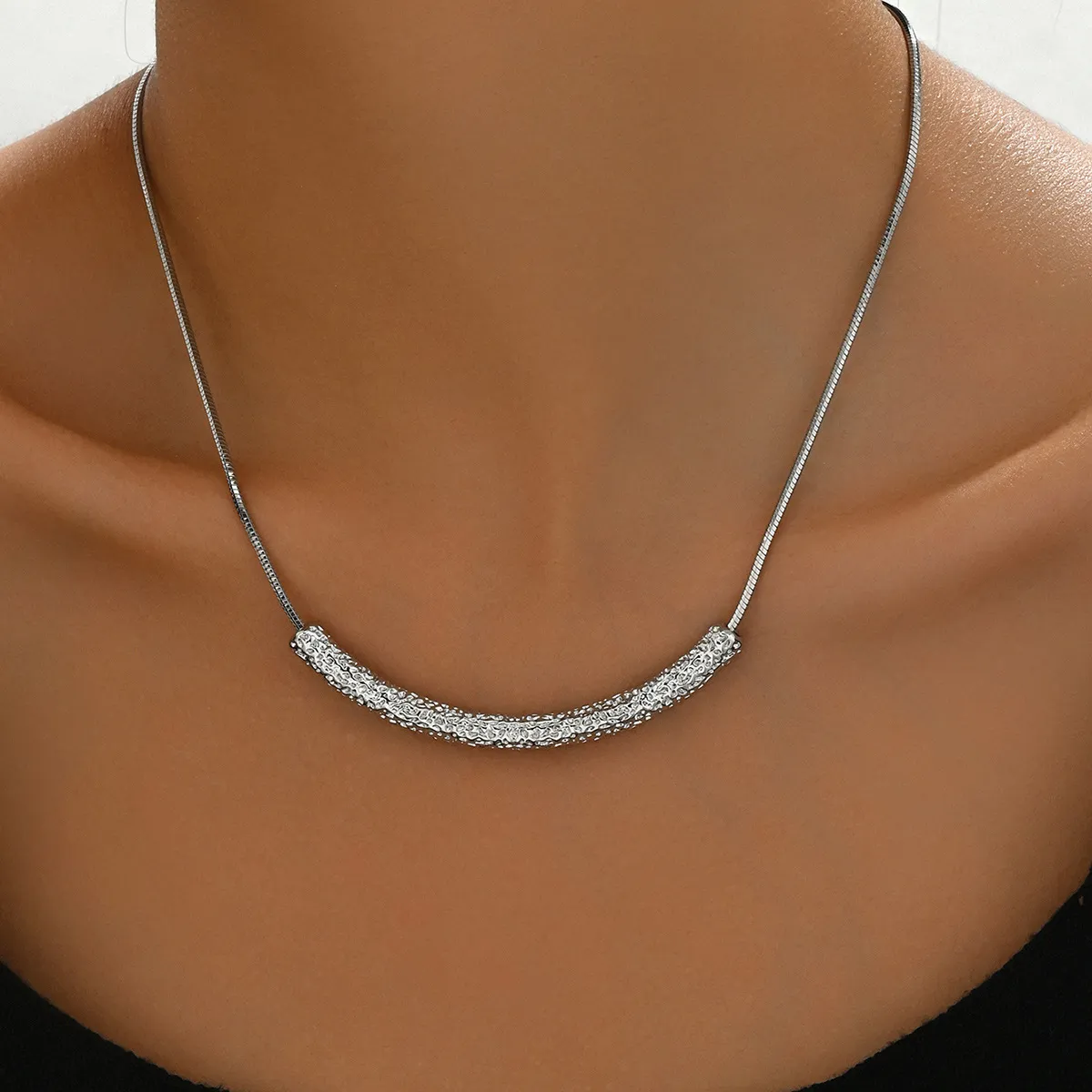 Simple Fashion Fresh Sweet Geometric Copper Necklace