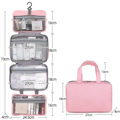 Waterproof Travel Folding Portable Multifunctional Cosmetic Storage Bag for Home Organizing
