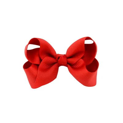 Cute Bow Natural Fresh Sweet Children'S Hair Spring Clip Cloth Hair Accessories