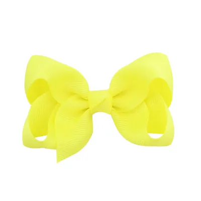 Cute Bow Natural Fresh Sweet Children'S Hair Spring Clip Cloth Hair Accessories