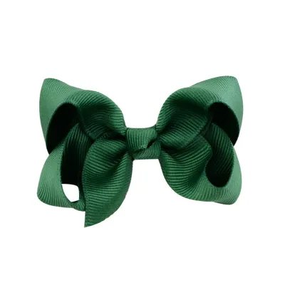 Cute Bow Natural Fresh Sweet Children'S Hair Spring Clip Cloth Hair Accessories