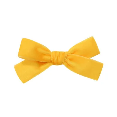 Cute Solid Color Bow Hairpin for Kids Flannel Fresh Sweet