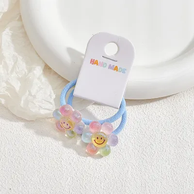 Cute Cartoon Transparent Children's Hair Clips Plastic Resin Kids Accessories