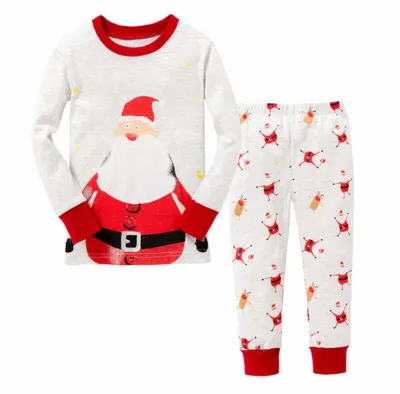 Kids' Christmas Cartoon Long-Sleeve Sweatshirt and Loose Pants Two-Piece Set
