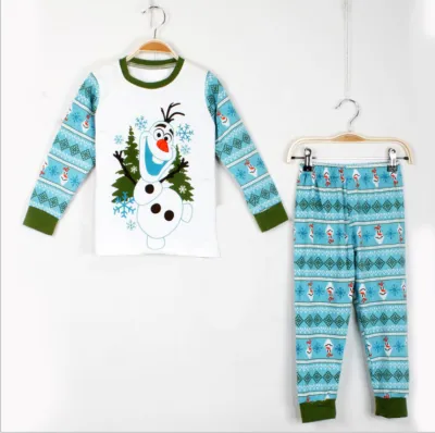 Kids' Christmas Cartoon Long-Sleeve Sweatshirt and Loose Pants Two-Piece Set