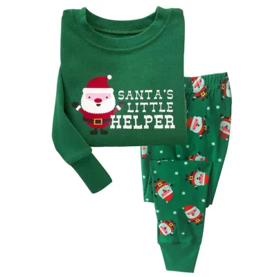 Kids' Christmas Cartoon Long-Sleeve Sweatshirt and Loose Pants Two-Piece Set