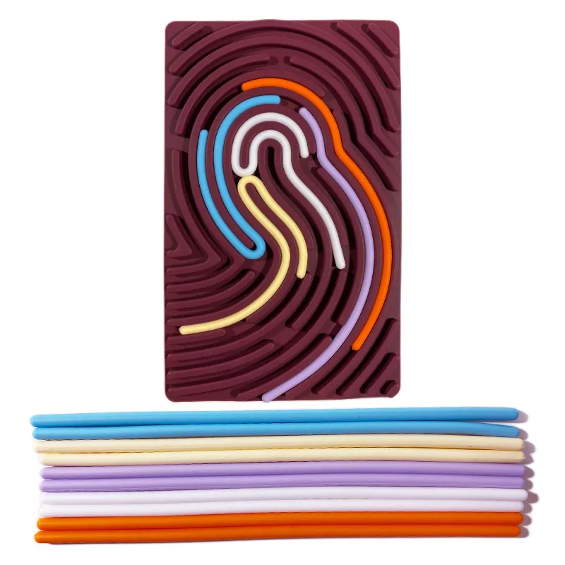 Kids Silicone Sensory Activity Board Puzzle Decompression Toy