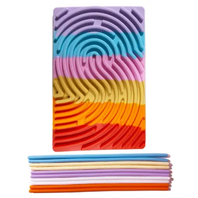Kids Silicone Sensory Activity Board Puzzle Decompression Toy