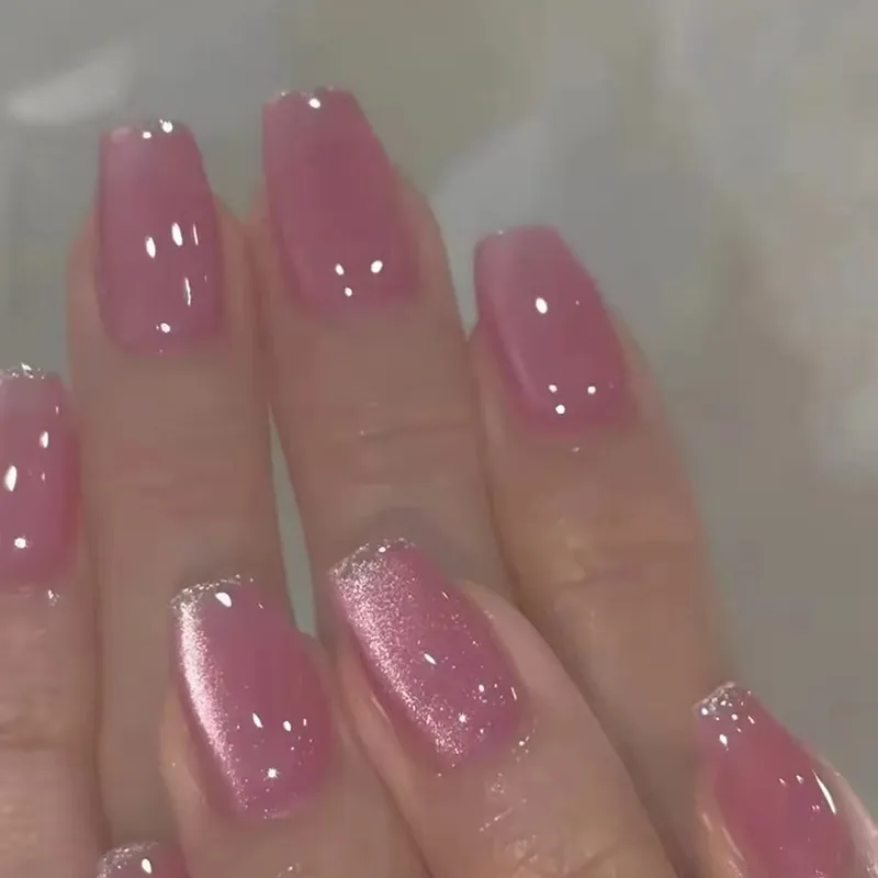 Fashion Cat Eye Removable Art Fake Nail Beauty Nails