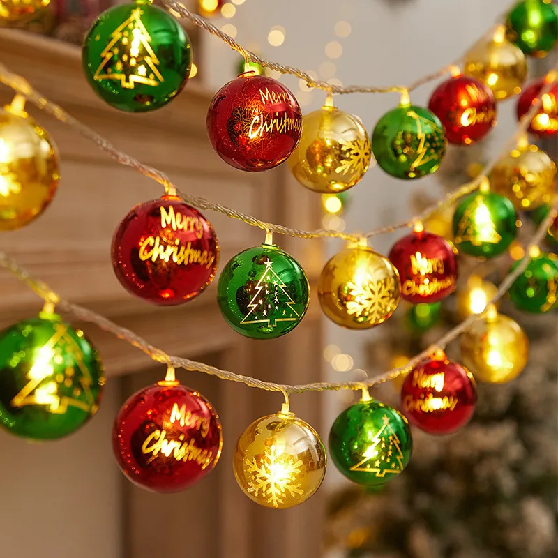 Fashion Creative Christmas Tree Star Ornaments Decorations Pendants Battery Operated 80 LEDs