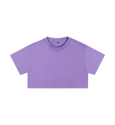 Women Casual Street Hipster Cotton Short-Sleeve Crop Top T-Shirt