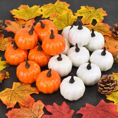 Simulation Pumpkin 55cm Halloween Thanksgiving Decoration 12pcsSet