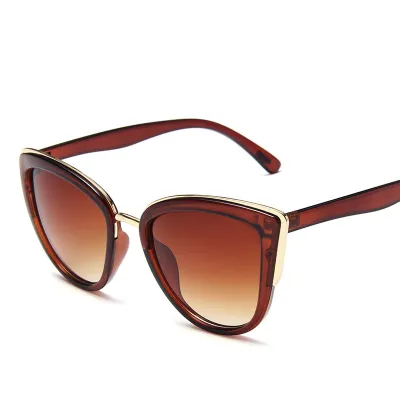 Women's Retro Leopard Cat Eye Sunglasses