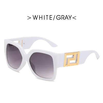 Fashion Casual Large Square Frame Wide Leg Sunglasses PC AC