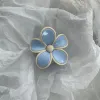 Blue Flower With White Edge