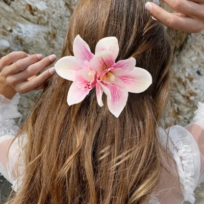 Women Fashion Elegant Simulation Orchid Phalaenopsis Hairpin