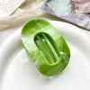 10Cm Round Clamp-Marble Fruit Green