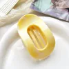 10Cm Round Clamp-Marble Milk Yellow
