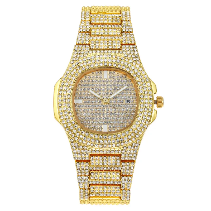 Fashion Full Rhinestone Calendar Women Quartz Watch