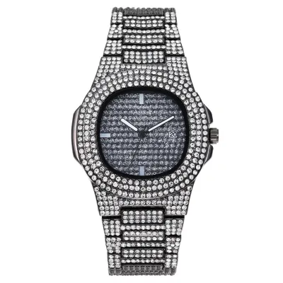 Fashion Full Rhinestone Calendar Women Quartz Watch