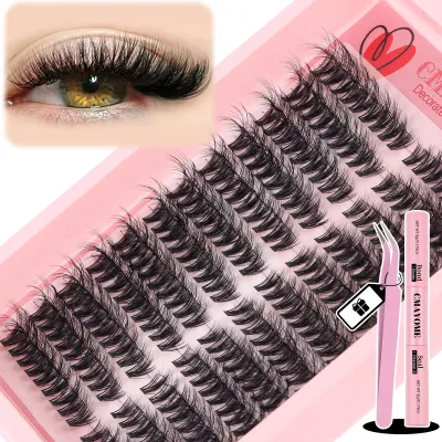 216 Cluster D Curl False Eyelashes - Imitation Mink Hair