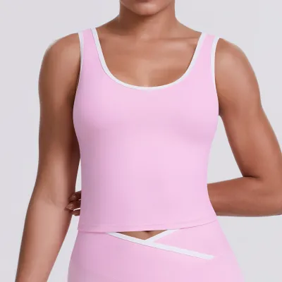 Women's Double-Sided Sanding Tight Breathable Yoga Sports Tank Top