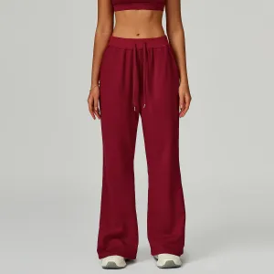 Women's Casual High Waist Drawstring Loose Sports Pants