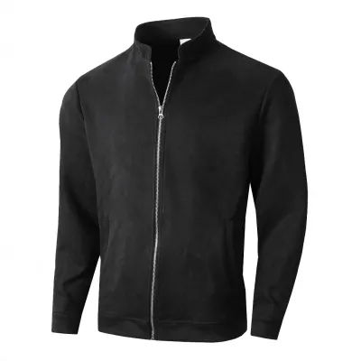 Men Fall Winter Slim-Fit Crewneck Long Sleeve Vertical Collar Cardigan Casual Jacket