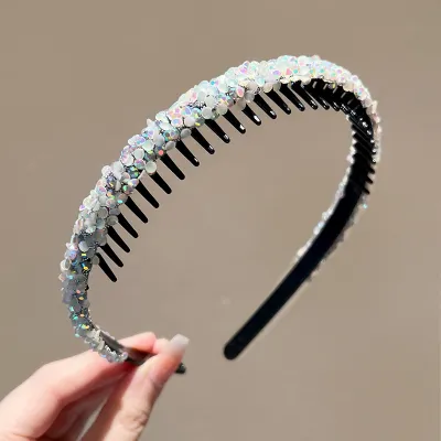 Girl's Fashion Rhinestone Crown Hair Band Kids Accessories Acrylic Headband