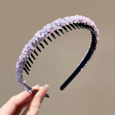 Girl's Fashion Rhinestone Crown Hair Band Kids Accessories Acrylic Headband