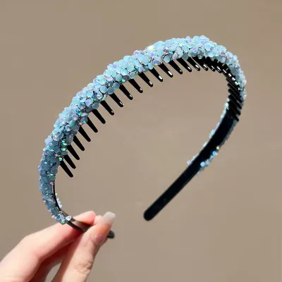 Girl's Fashion Rhinestone Crown Hair Band Kids Accessories Acrylic Headband