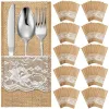 New Lace Linen Knife And Fork Set
