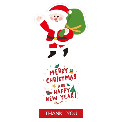 Christmas Santa Claus Gift Box Sealing Sticker 50-Piece Pack Self-Adhesive