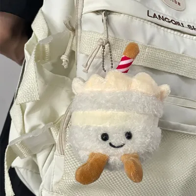 Simulation Cake Plush Cartoon Pendant Keychain