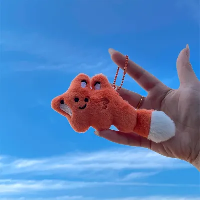 Lovely Plush Giraffe Animal Doll Keychain Pendant