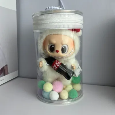 Fashion Solid Color Transparent No Doll Storage Dust Hanging Box