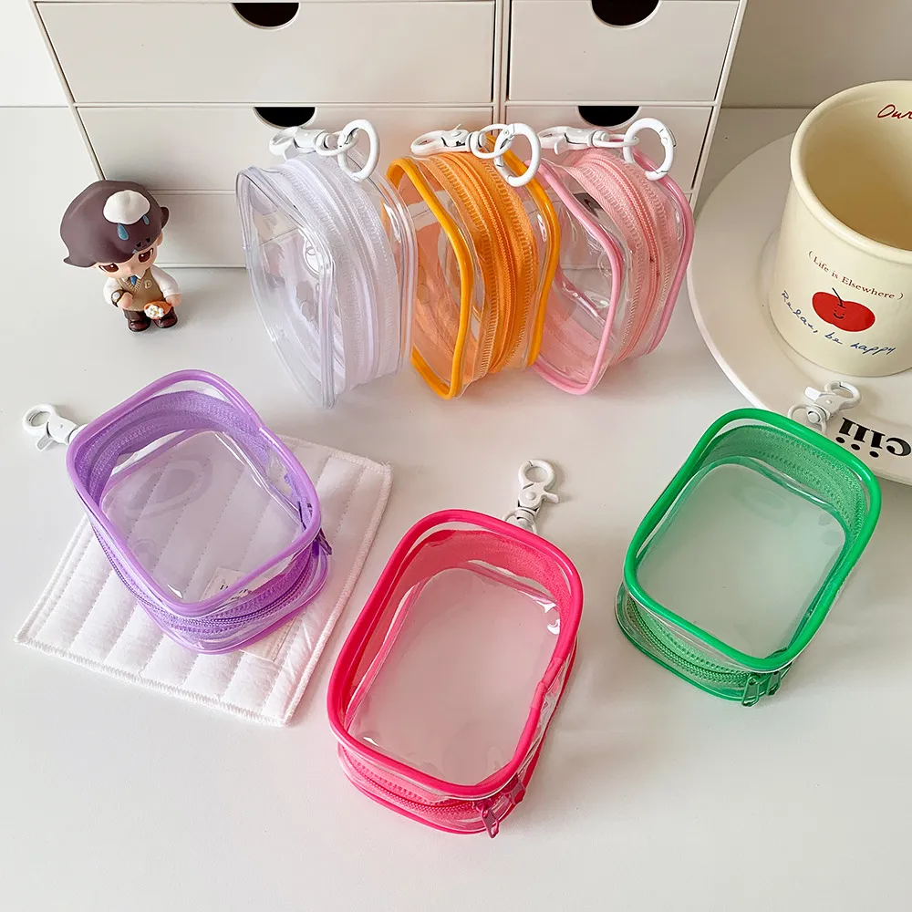 Fashion Solid Color Transparent Doll Bag