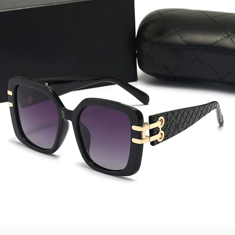 Women's Fashion Casual Oval Frame PU Sunglasses